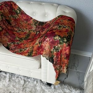 Patricia Nash Floral Scarf in Red and Green